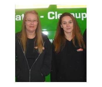 Eunice Hart & Angel Burham, team member at SERVPRO of Lewiston-Auburn